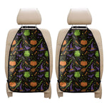 Halloween Wizard Pattern Print Car Seat Organizers