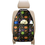 Halloween Wizard Pattern Print Car Seat Organizers