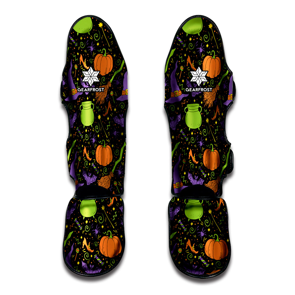 Halloween Wizard Pattern Print Muay Thai Shin Guard