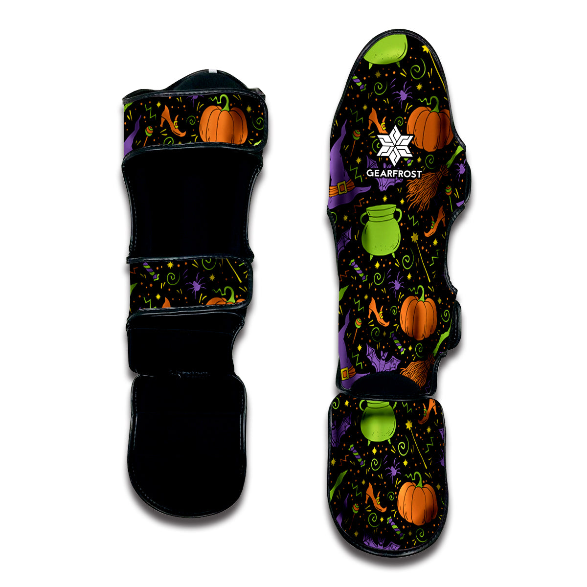 Halloween Wizard Pattern Print Muay Thai Shin Guard