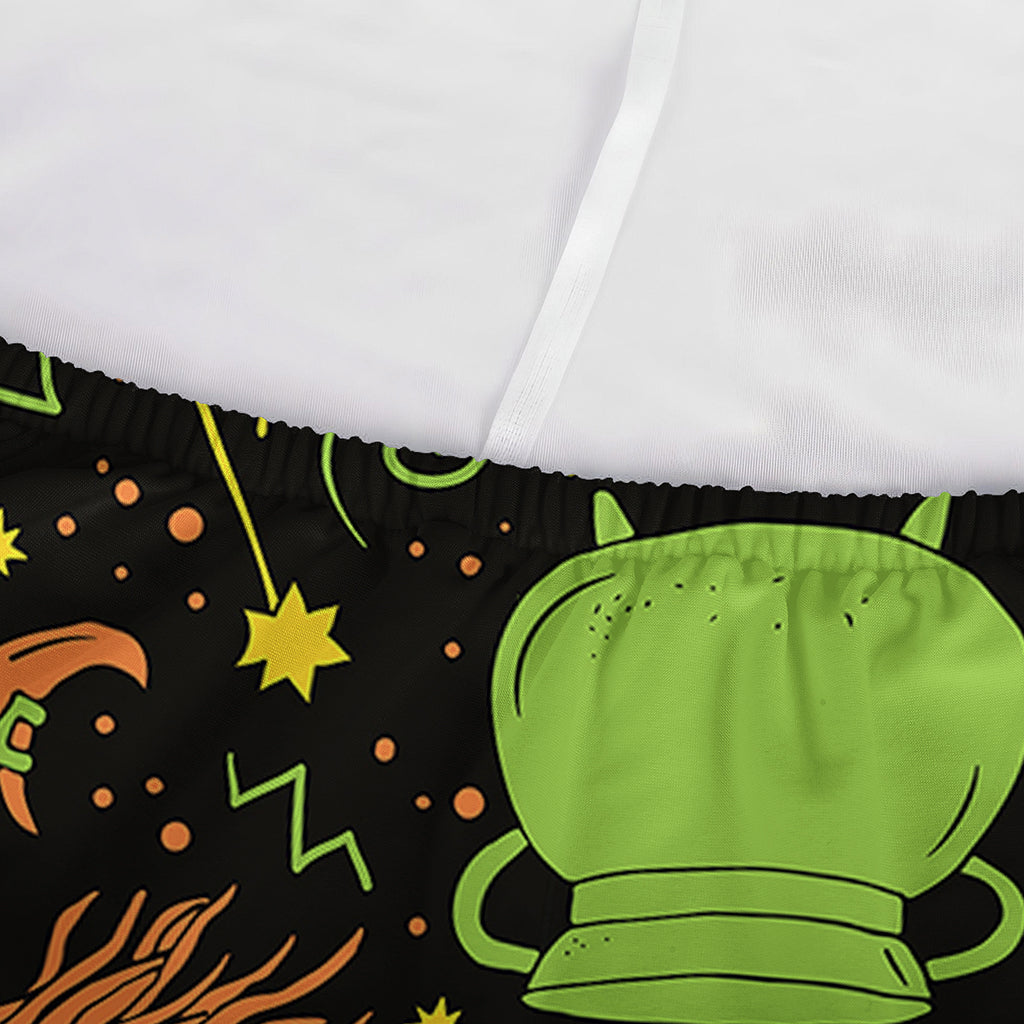 Halloween Wizard Pattern Print Sofa Cover