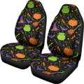 Halloween Wizard Pattern Print Universal Fit Car Seat Covers
