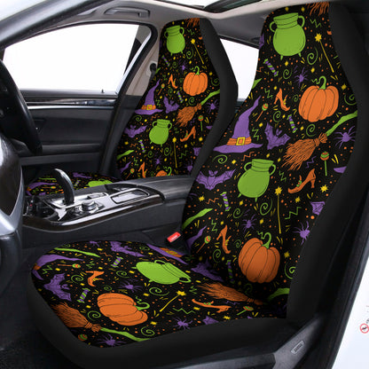Halloween Wizard Pattern Print Universal Fit Car Seat Covers