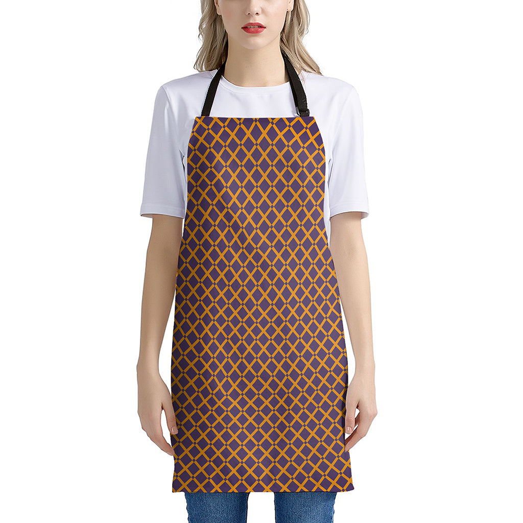 Halloween X Pattern Print Apron