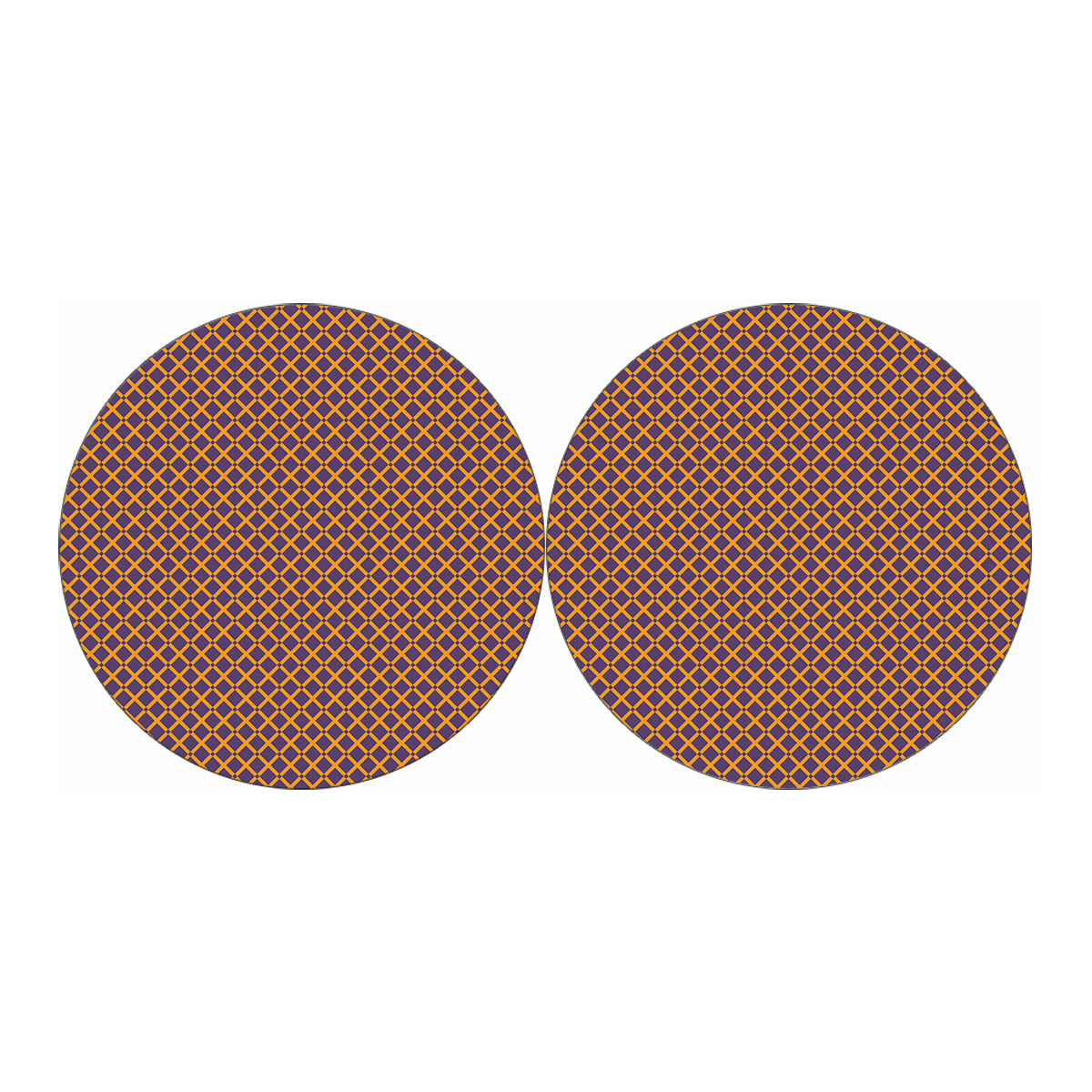 Halloween X Pattern Print Car Coasters
