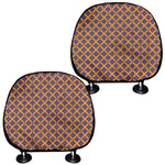 Halloween X Pattern Print Car Headrest Covers