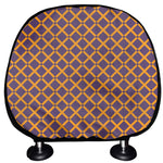 Halloween X Pattern Print Car Headrest Covers