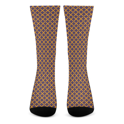 Halloween X Pattern Print Crew Socks
