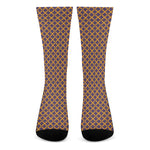 Halloween X Pattern Print Crew Socks