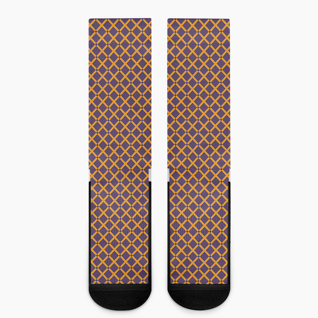 Halloween X Pattern Print Crew Socks