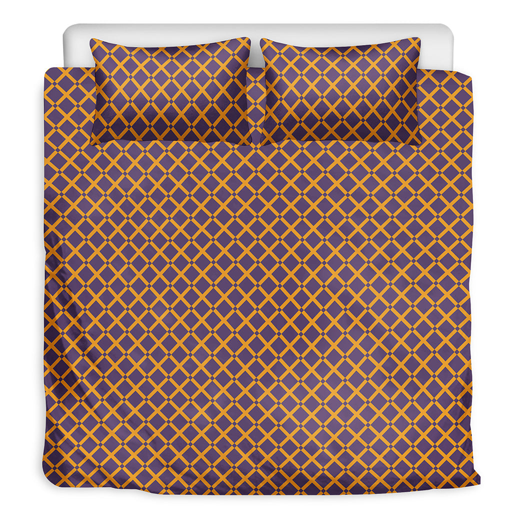 Halloween X Pattern Print Duvet Cover Bedding Set