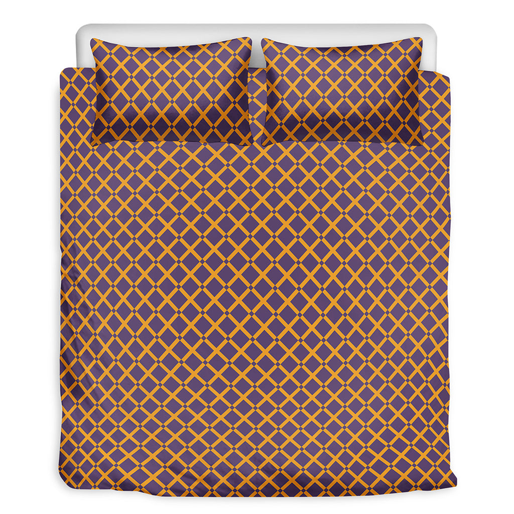 Halloween X Pattern Print Duvet Cover Bedding Set