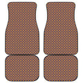Halloween X Pattern Print Front and Back Car Floor Mats