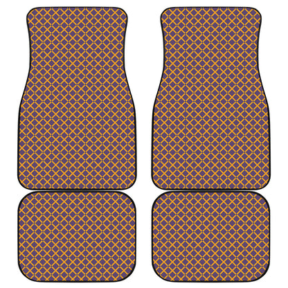 Halloween X Pattern Print Front and Back Car Floor Mats