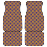 Halloween X Pattern Print Front and Back Car Floor Mats