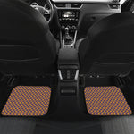 Halloween X Pattern Print Front and Back Car Floor Mats