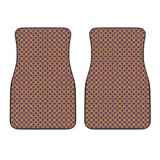 Halloween X Pattern Print Front Car Floor Mats