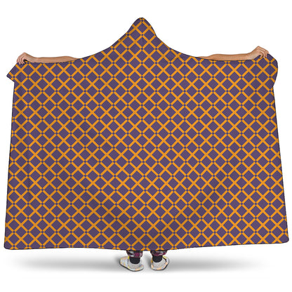 Halloween X Pattern Print Hooded Blanket