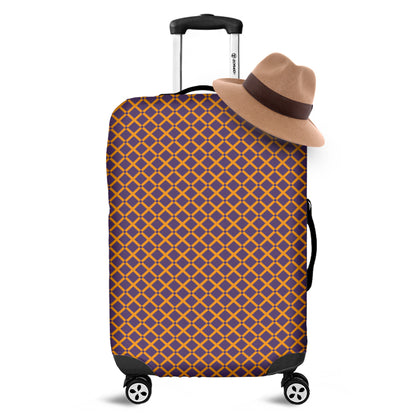 Halloween X Pattern Print Luggage Cover