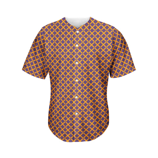 Halloween X Pattern Print Men's Baseball Jersey