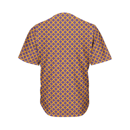 Halloween X Pattern Print Men's Baseball Jersey