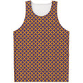 Halloween X Pattern Print Men's Tank Top