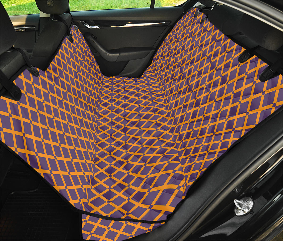 Halloween X Pattern Print Pet Car Back Seat Cover