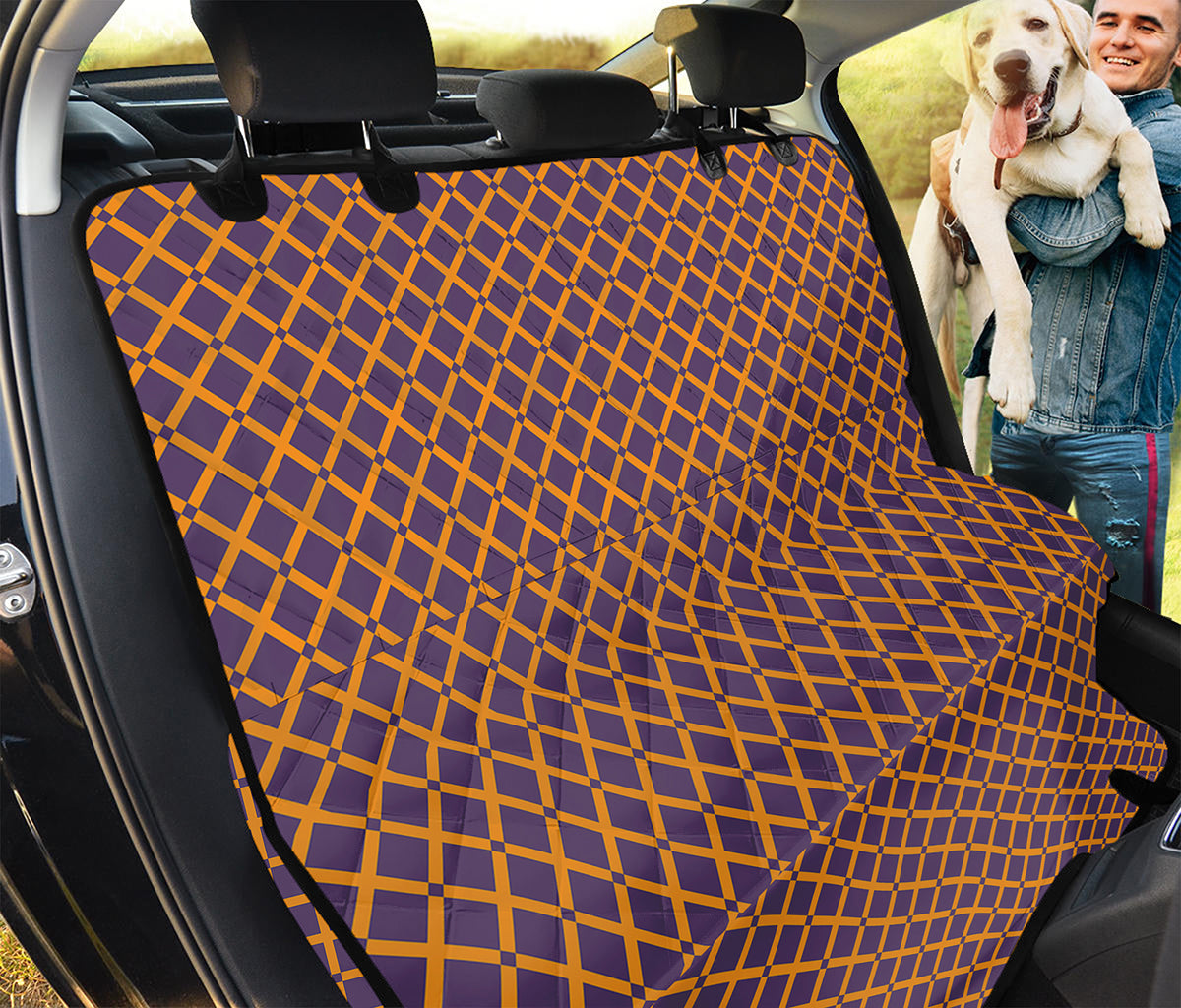 Halloween X Pattern Print Pet Car Back Seat Cover