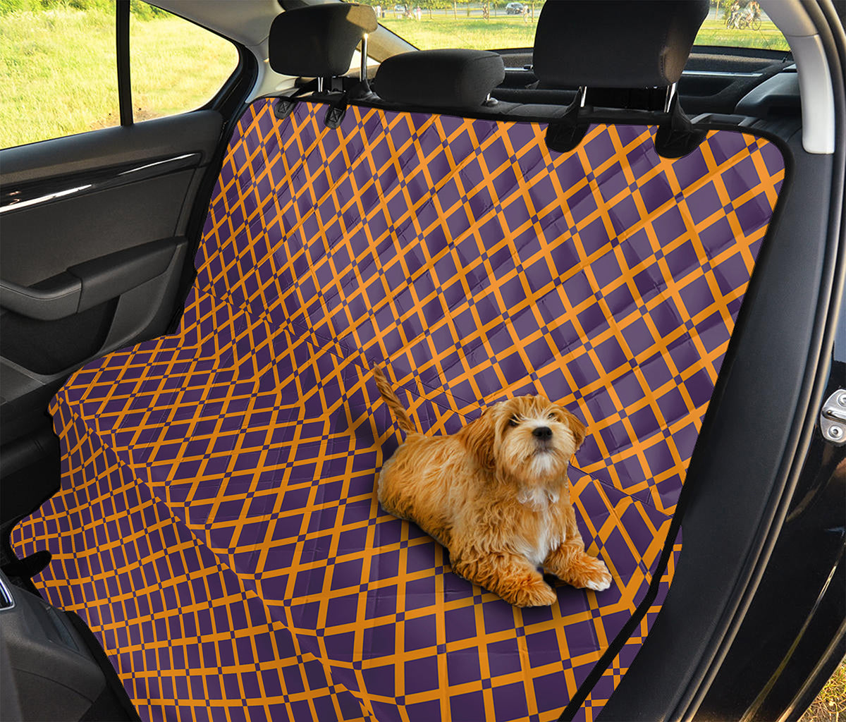 Halloween X Pattern Print Pet Car Back Seat Cover