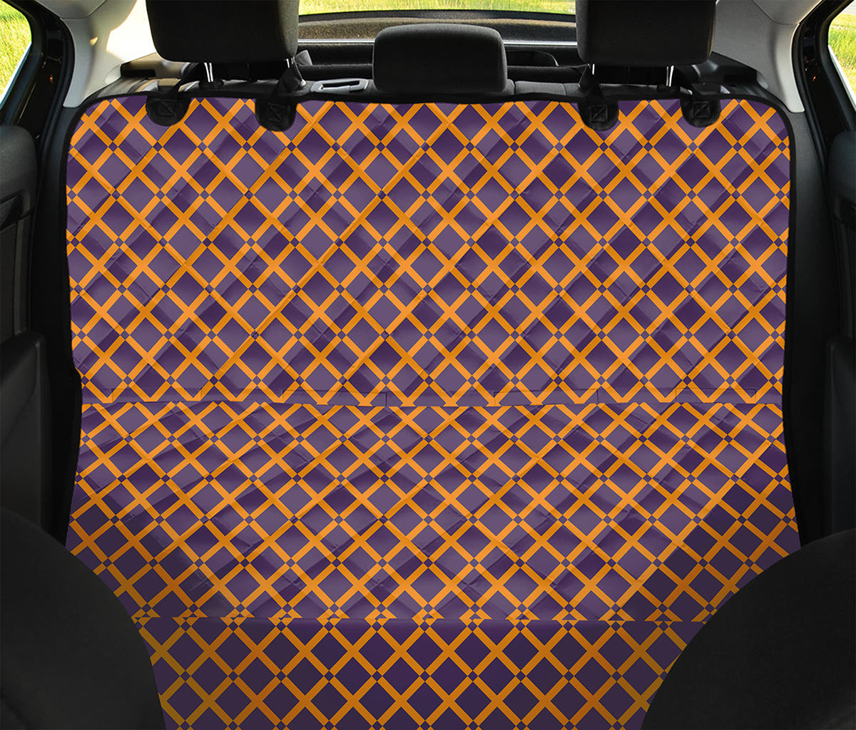 Halloween X Pattern Print Pet Car Back Seat Cover