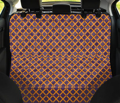 Halloween X Pattern Print Pet Car Back Seat Cover
