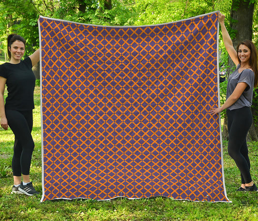 Halloween X Pattern Print Quilt