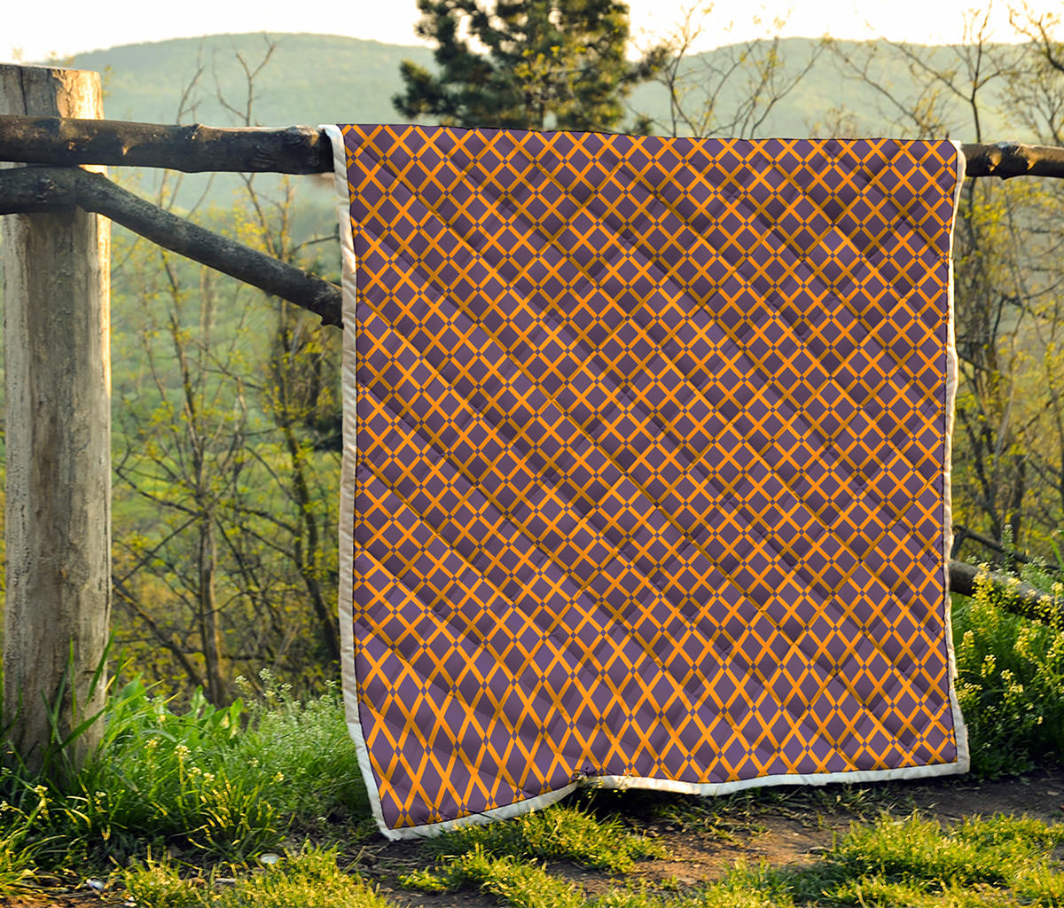 Halloween X Pattern Print Quilt