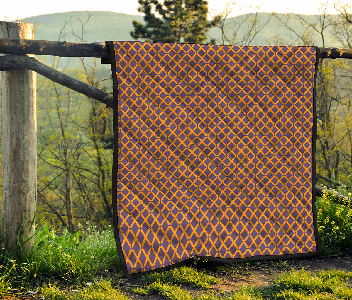 Halloween X Pattern Print Quilt