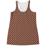 Halloween X Pattern Print Women's Racerback Tank Top