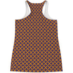 Halloween X Pattern Print Women's Racerback Tank Top