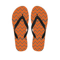 Halloween Zig Zag Pattern Print Flip Flops