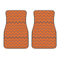 Halloween Zig Zag Pattern Print Front Car Floor Mats