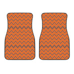 Halloween Zig Zag Pattern Print Front Car Floor Mats