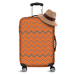 Halloween Zig Zag Pattern Print Luggage Cover