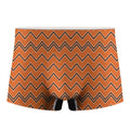 Halloween Zig Zag Pattern Print Men's Boxer Briefs