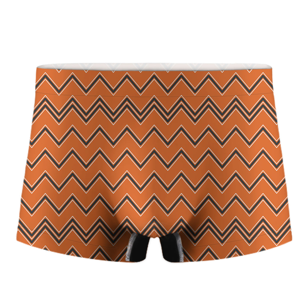 Halloween Zig Zag Pattern Print Men's Boxer Briefs