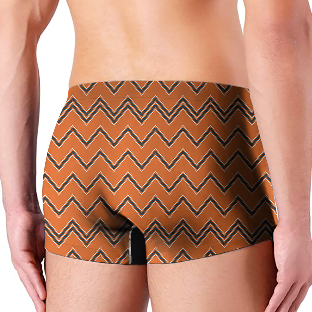 Halloween Zig Zag Pattern Print Men's Boxer Briefs