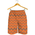 Halloween Zig Zag Pattern Print Men's Shorts