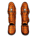 Halloween Zig Zag Pattern Print Muay Thai Shin Guards