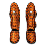 Halloween Zig Zag Pattern Print Muay Thai Shin Guard