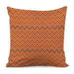 Halloween Zig Zag Pattern Print Pillow Cover