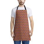 Halloween Zigzag Pattern Print Apron
