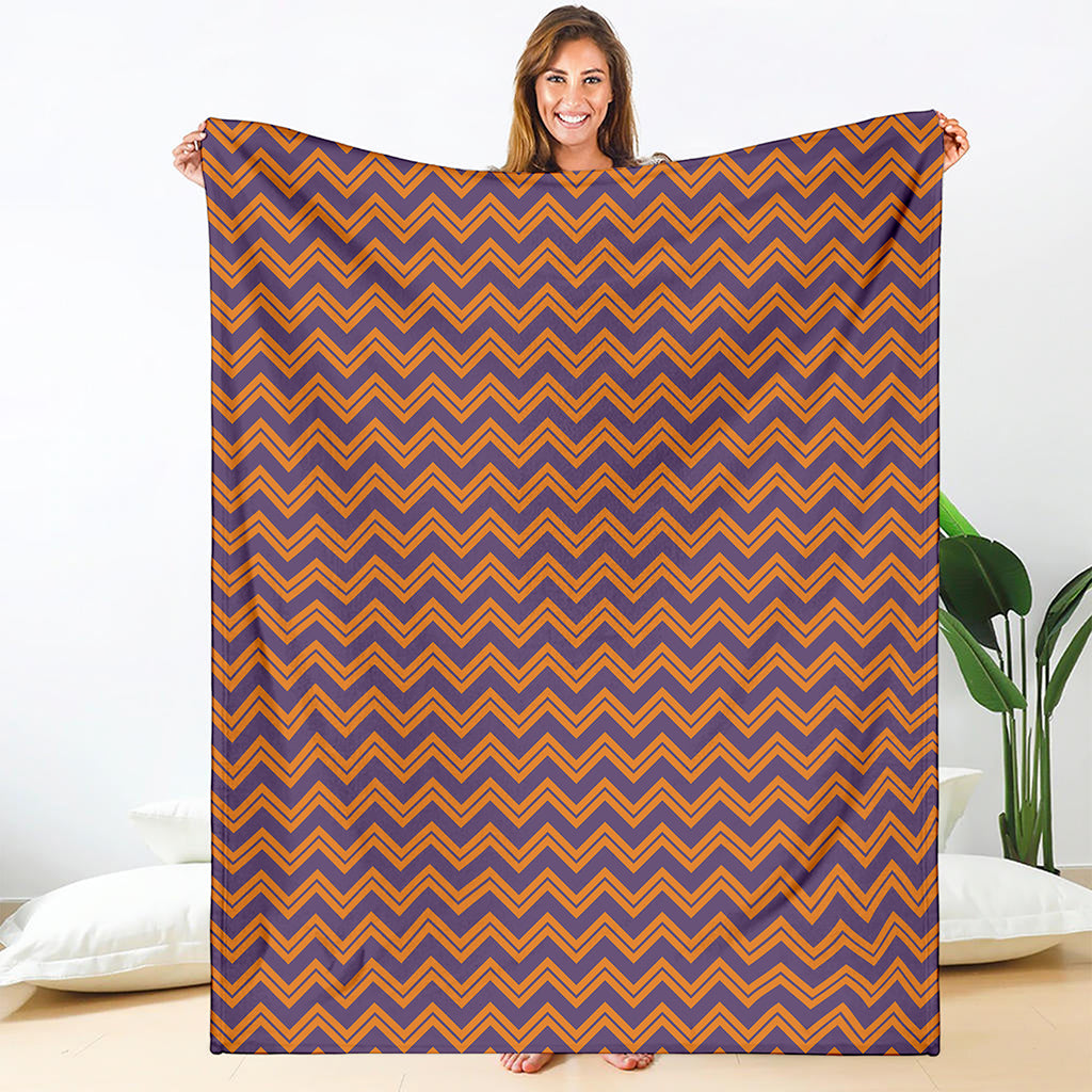 Halloween Zigzag Pattern Print Blanket