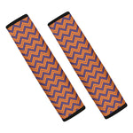 Halloween Zigzag Pattern Print Car Seat Belt Covers